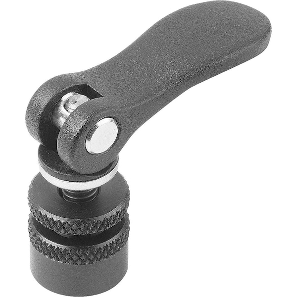 Kipp Eccentric Clamping Module D=30, Form:C Steel, Black, Comp:Aluminum, Comp:Black K0754.21301008 - main